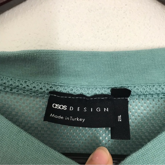 Mens ASOS design sleeveless mesh shirt. 2XL - Picture 3 of 5